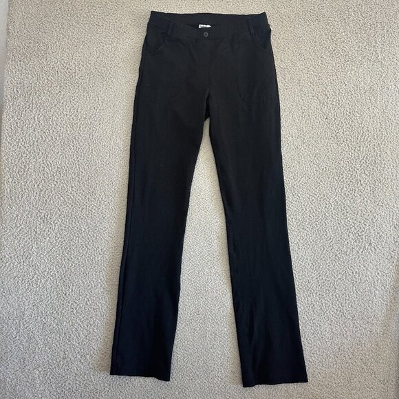 Yogi Place Pants Black High Rise Straight Leggings Lounge Workout - Picture 11 of 16